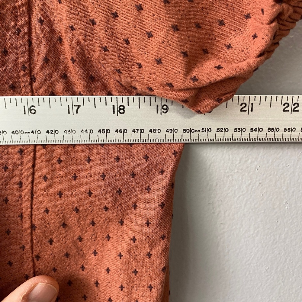Madewell Jacquard Puff Sleeve Top Micro Cross Print Cotton
Cottagecore Size 14 - Picture 8 of 13